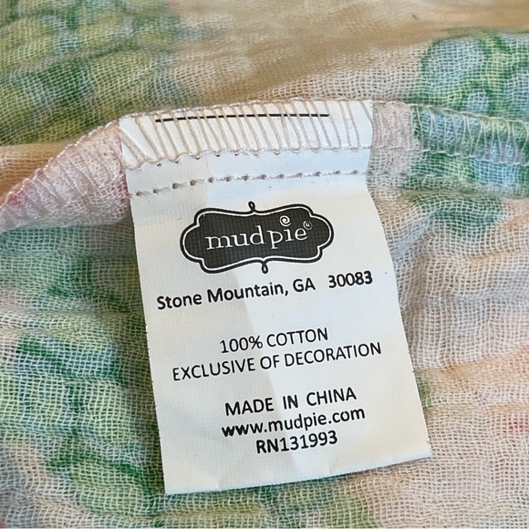 Mudpie Dress Muslin Gauzy Cotton Summer Spring Turtles Beach Vacation Hawaii New - Picture 9 of 10